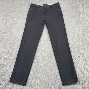 Rodd & Gunn Conrad Pants Mens 32L Dark Gray Custom Woven Italy Cotton Blend